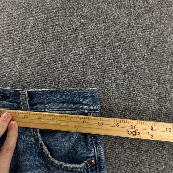 Levis Premium Ribcage Straight Ankle Denim Jeans Women Soft Cotton ACTL 30X27 - Picture 14 of 16